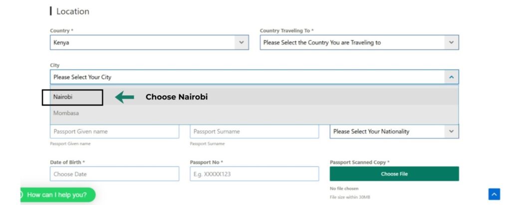 Online GAMCA Booking Nairobi